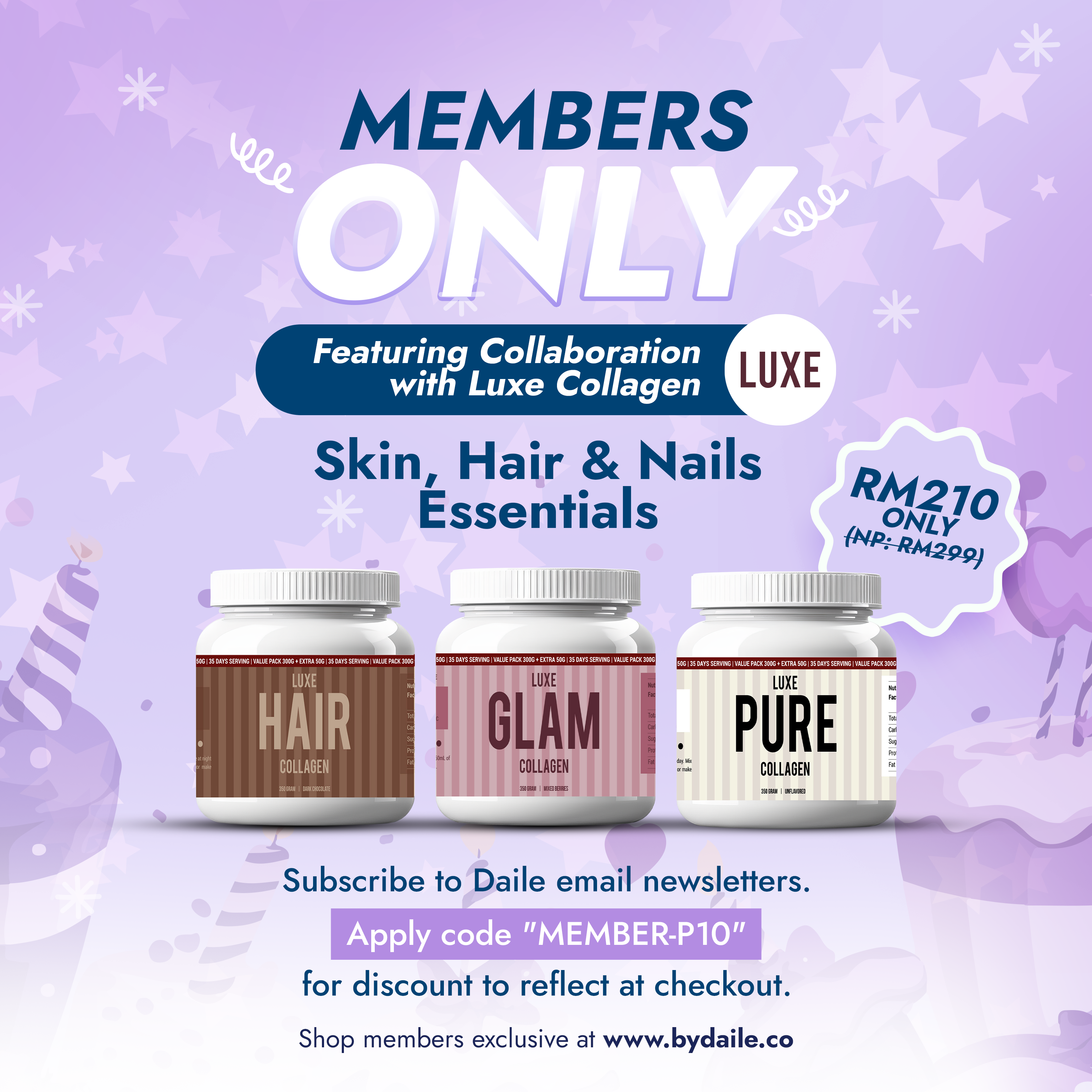 [30% OFF] Members Only: RM210 Exclusive Luxe Collagen Set