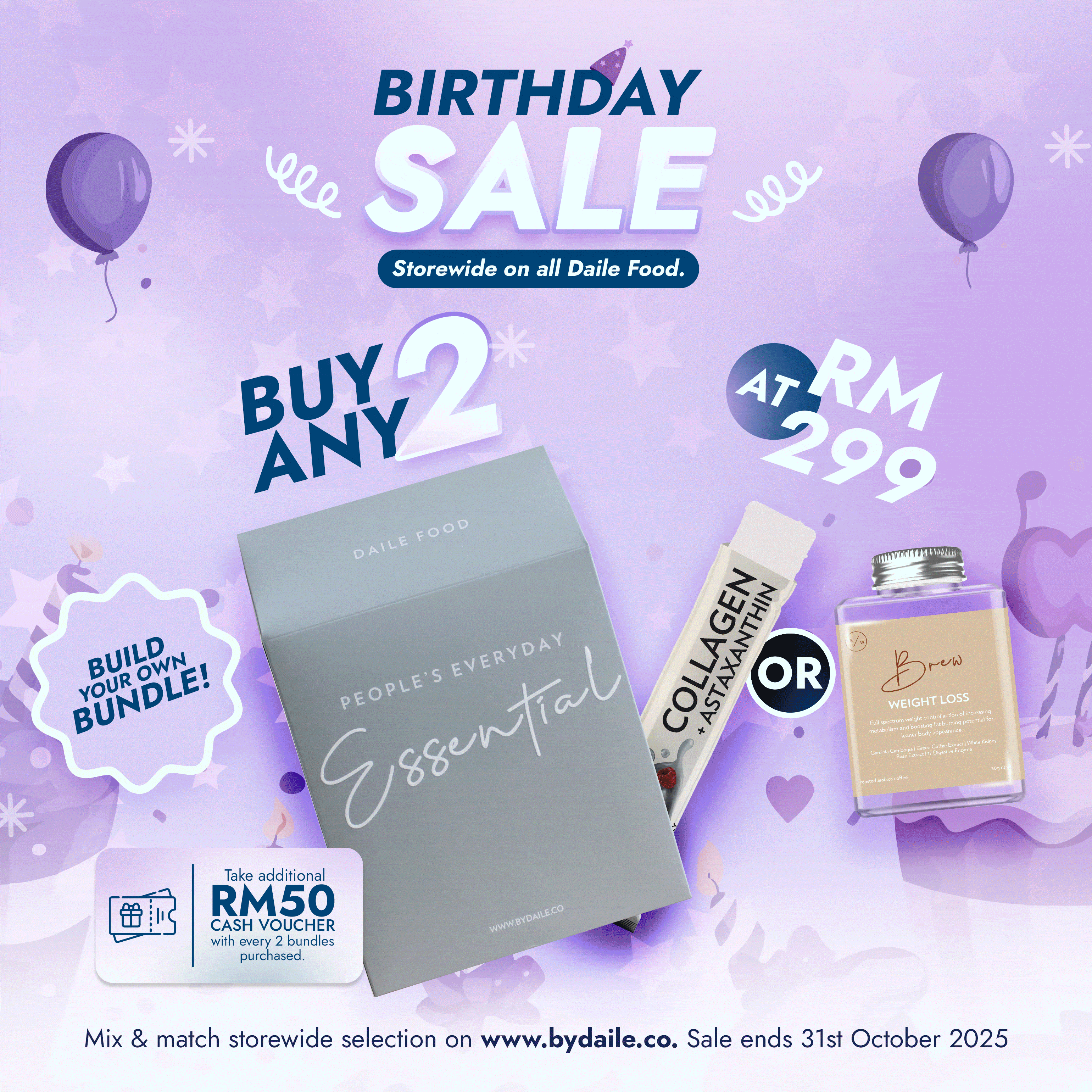 RM299 SALE: Birthday Bash Mix & Match